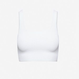 ARITZIA Babaton Sculpt Knit Square-neck cropped tank